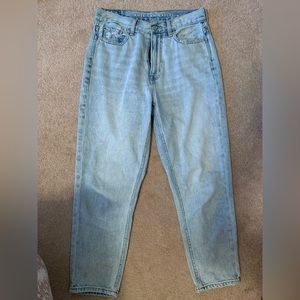 American Eagle mom jeans crop size 2